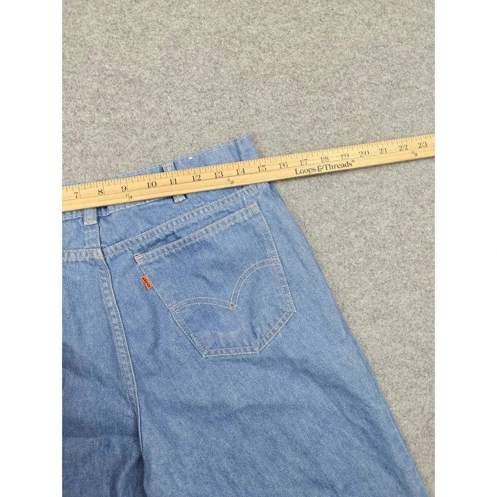 Vintage Levis Jeans Mens 34x32 Light Wash Relaxed Straight Orange Tab‎ Denim